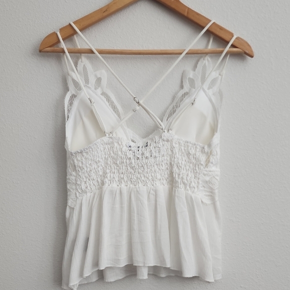 J for Justify White Lace Tiered Camisole - Picture 4 of 12
